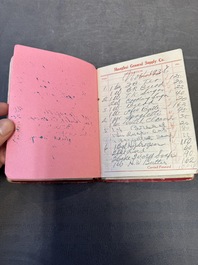11 bulletins about the Cathay Hotel, a report of the Sino-Belgian Friendship Association and a pass book of Shanghai General Supply Co., 20th C.