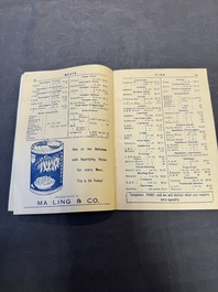 11 bulletins about the Cathay Hotel, a report of the Sino-Belgian Friendship Association and a pass book of Shanghai General Supply Co., 20th C.