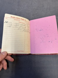 11 bulletins about the Cathay Hotel, a report of the Sino-Belgian Friendship Association and a pass book of Shanghai General Supply Co., 20th C.