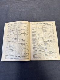 11 bulletins about the Cathay Hotel, a report of the Sino-Belgian Friendship Association and a pass book of Shanghai General Supply Co., 20th C.
