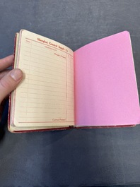 11 bulletins about the Cathay Hotel, a report of the Sino-Belgian Friendship Association and a pass book of Shanghai General Supply Co., 20th C.
