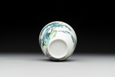 A fine Chinese famille rose 'Xi Xiang Ji' cup, Yongzheng