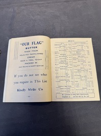 11 bulletins about the Cathay Hotel, a report of the Sino-Belgian Friendship Association and a pass book of Shanghai General Supply Co., 20th C.