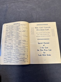 11 bulletins about the Cathay Hotel, a report of the Sino-Belgian Friendship Association and a pass book of Shanghai General Supply Co., 20th C.