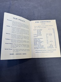 11 bulletins about the Cathay Hotel, a report of the Sino-Belgian Friendship Association and a pass book of Shanghai General Supply Co., 20th C.