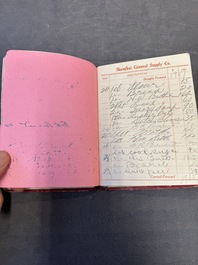 11 bulletins about the Cathay Hotel, a report of the Sino-Belgian Friendship Association and a pass book of Shanghai General Supply Co., 20th C.