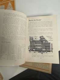 11 bulletins about the Cathay Hotel, a report of the Sino-Belgian Friendship Association and a pass book of Shanghai General Supply Co., 20th C.