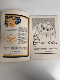 11 bulletins about the Cathay Hotel, a report of the Sino-Belgian Friendship Association and a pass book of Shanghai General Supply Co., 20th C.