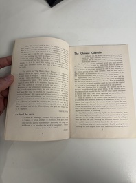 11 bulletins about the Cathay Hotel, a report of the Sino-Belgian Friendship Association and a pass book of Shanghai General Supply Co., 20th C.