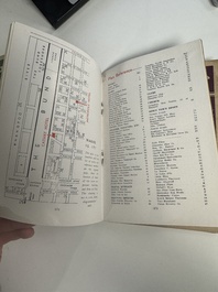11 bulletins about the Cathay Hotel, a report of the Sino-Belgian Friendship Association and a pass book of Shanghai General Supply Co., 20th C.