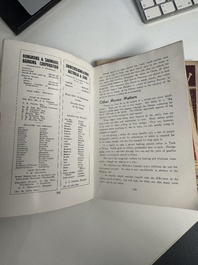 11 bulletins about the Cathay Hotel, a report of the Sino-Belgian Friendship Association and a pass book of Shanghai General Supply Co., 20th C.