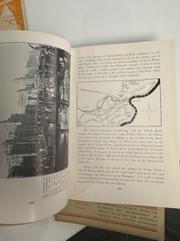 11 bulletins about the Cathay Hotel, a report of the Sino-Belgian Friendship Association and a pass book of Shanghai General Supply Co., 20th C.
