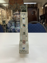 A very rare Chinese famille verte 'longevity' ewer and cover, Kangxi