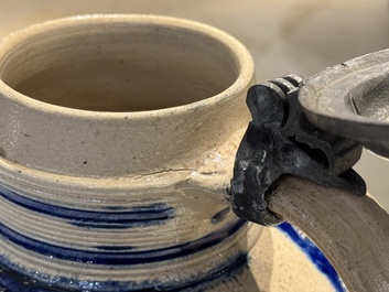 A Westerwald stoneware 'William and Mary' jug, dated 1693