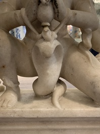 An Indian marble sculpture of Vishnu, 18/19th C.