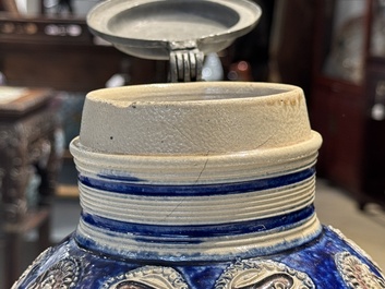 A Westerwald stoneware 'William and Mary' jug, dated 1693