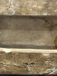 A pair of large Chinese famille rose figures on stands, Qianlong