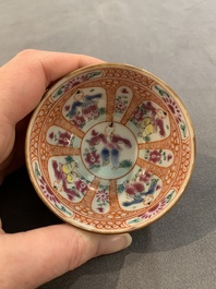 12 Chinese capucin-ground wares, Yongzheng/Qianlong