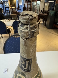 A jeroboam of Perrier-Jou&euml;t champagne from 1947 and a bottle of Veuve Clicquot champagne from 1904