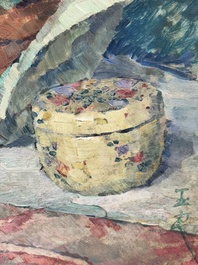 Pān Yuliang 潘玉良 (1899-1977): 'Still life', oil on board