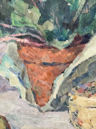 Pān Yuliang 潘玉良 (1899-1977): 'Still life', oil on board