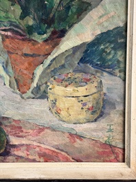 Pān Yuliang 潘玉良 (1899-1977): 'Still life', oil on board