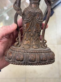 A fine Chinese agarwood Avalokiteshvara Padmapani, 18/19th C.