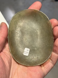 Three Chinese reticulated jade plaques, Ming/Qing