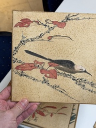 Zhao Yunyu 趙蘊玉 (1916-2003): 'Eight paintings about birds and flowers', ink and colour on silk