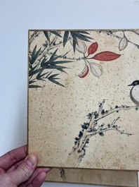 Zhao Yunyu 趙蘊玉 (1916-2003): 'Eight paintings about birds and flowers', ink and colour on silk