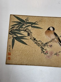 Zhao Yunyu 趙蘊玉 (1916-2003): 'Eight paintings about birds and flowers', ink and colour on silk