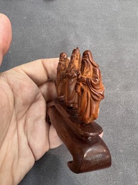 A large and varied collection of Chinese carvings, Qing and later