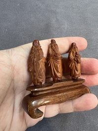 A large and varied collection of Chinese carvings, Qing and later