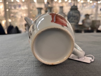 A Chinese famille rose 'Wu Shuang Pu' teapot, 19th C.