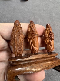 A large and varied collection of Chinese carvings, Qing and later