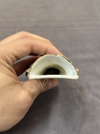 A pair of Chinese famille rose wall vases and a 'gu' vase, 19/20th C.