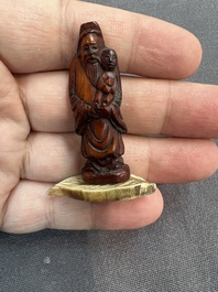 A large and varied collection of Chinese carvings, Qing and later