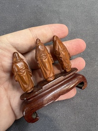 A large and varied collection of Chinese carvings, Qing and later