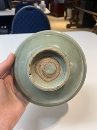 Seven Chinese Longquan celadon wares, Yuan/Ming