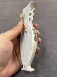 A pair of Chinese famille rose wall vases and a 'gu' vase, 19/20th C.