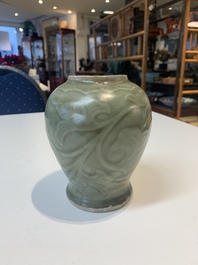 Seven Chinese Longquan celadon wares, Yuan/Ming