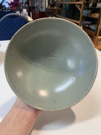 Seven Chinese Longquan celadon wares, Yuan/Ming