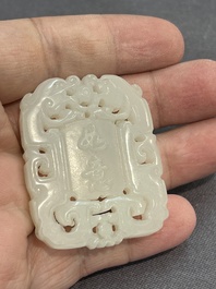 Seven Chinese jade and rock crystal carvings, 19/20th C.