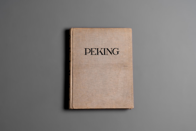 Heinz v. Perckhammer: 'Peking', a photography book on Beijing, dated 1928