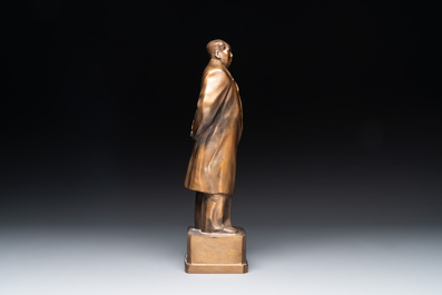 A large Chinese bronze standing figure of Mao Zedong, Yunnan, dated August 1, 1969