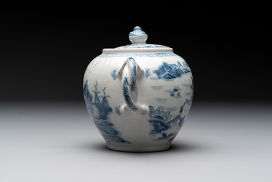 A collection of nine Chinese blue, white and famille rose wares, 18/19th C.