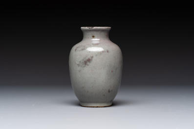 Five Chinese monochrome miniature vases, 19th C.