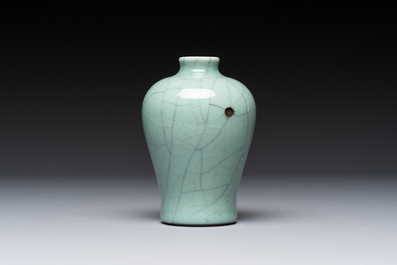 Five Chinese monochrome miniature vases, 19th C.