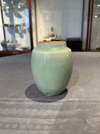 A Chinese Longquan celadon jar, Song