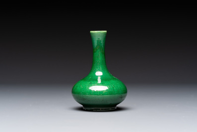 Five Chinese monochrome miniature vases, 19th C.